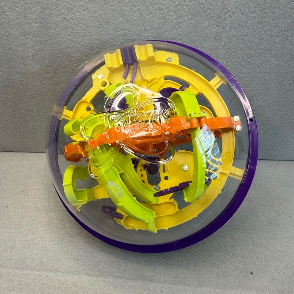 Perplexus Original 3D Maze Ball Puzzle Game 100 Barriers Purple Lime Green